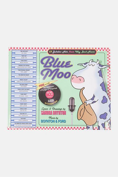 Workman Publishing Blue Moo 17 Jukebox Hits From Way Back Never Music Book, Light Green Combo