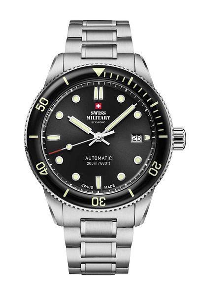 Swiss Military Mens Watch Sma34106.01, Automatic, 42mm, 20atm
