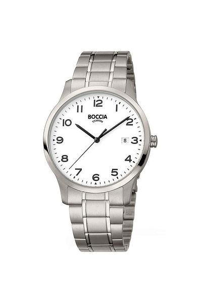 Boccia Mens Watch 3620-01, Quartz, 40mm, 10atm