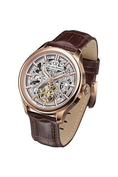 Carl Von Zeyten Mens Watch Cvz0014rsl, Automatic, 46mm, 3atm