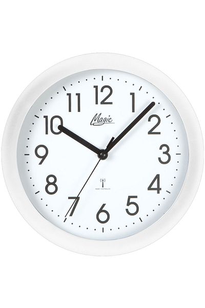 Atlanta Wall Clock "4490/0 M", Quartz, White, Analogue, Modern