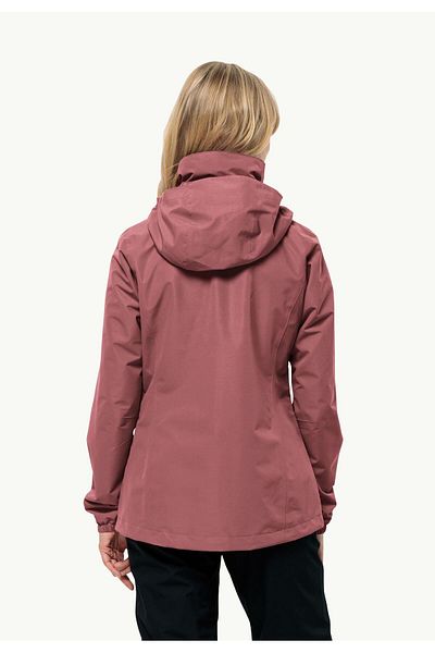 Jack Wolfskin STORMY POINT 2L JKT W Palton rezistent la apă Dusty Rose Color
