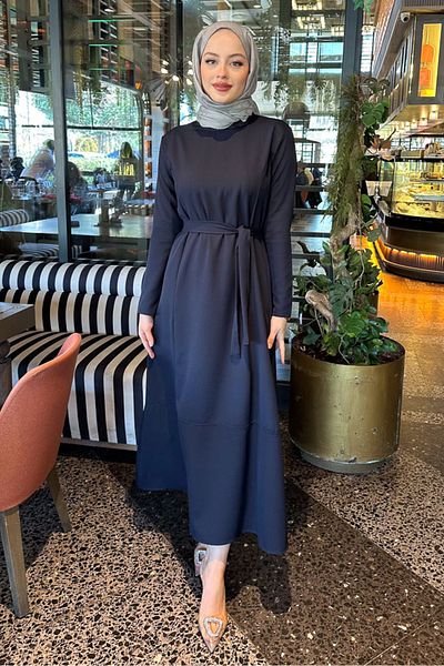 Ovn. Φόρεμα Branch Belted - Navy Blue
