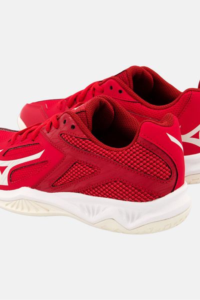 MIZUNO Kids Girl Lightning Star Z6 Lace Up Outdoor Shoes, Redwhite