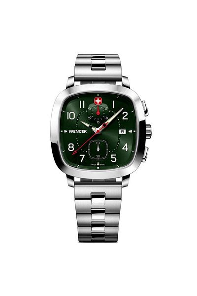 Wenger Ανδρικό ρολόι Wenger 01.1933.112, Quartz, 40mm, 5ATM