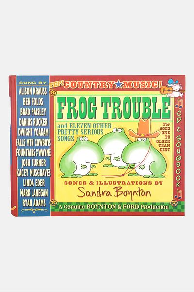 Sandra Boynton Frog Trouble And Eleven Other Pretty Serious Songs Book, Green Combo