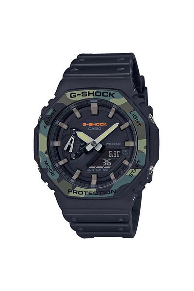 Casio Mens Watch Ga-2100su-1aer, Quartz, 45mm, 20atm