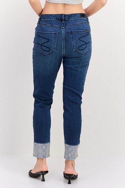 Seven 7 Women Skinny Fit Washed Stretchable Jeans, Navy Blue