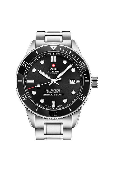 Swiss Military Mens Watch Sm34088.01, Quartz, 42mm, 20atm