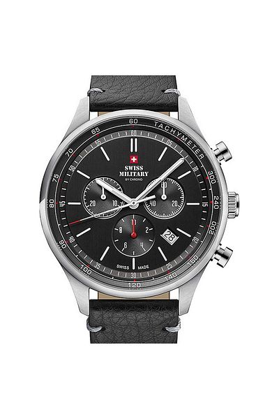 Swiss Military Mens Watch By Chrono Sm34081.06, Quartz, 42mm, 10atm