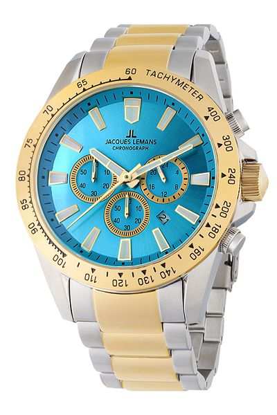 Jacques Lemans Ανδρικό ρολόι Jacques Lemans 1-2140J, Quartz, 48mm, 10ATM