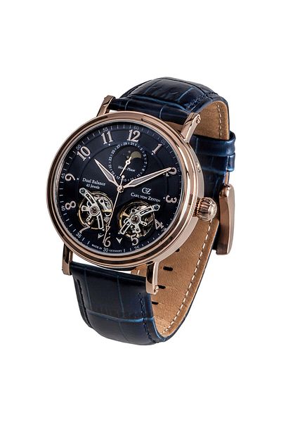 Carl Von Zeyten Ceas barbatesc Carl Von Zeyten CVZ0054RBLS, automat, 46 mm, 5ATM