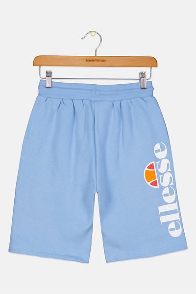 Ellesse شورت أساسي بشعار العلامة التجارية للأولاد، أزرق فاتح