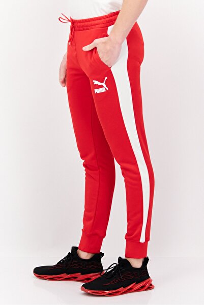 Puma Men Sportswear Fit Drawstring Training Track Pants, Red