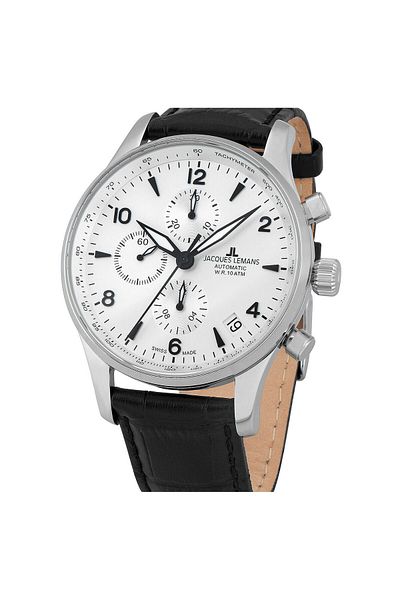 Jacques Lemans Ανδρικό ρολόι Jacques Lemans 1-1935E, Automatic, 44mm, 10ATM
