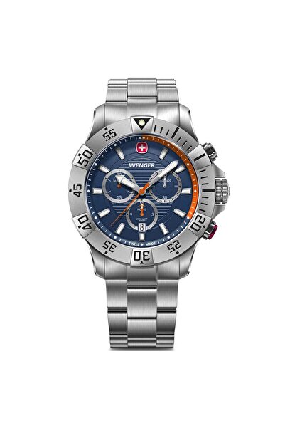 Wenger Ανδρικό ρολόι Wenger 01.0643.125, Quartz, 43mm, 20ATM