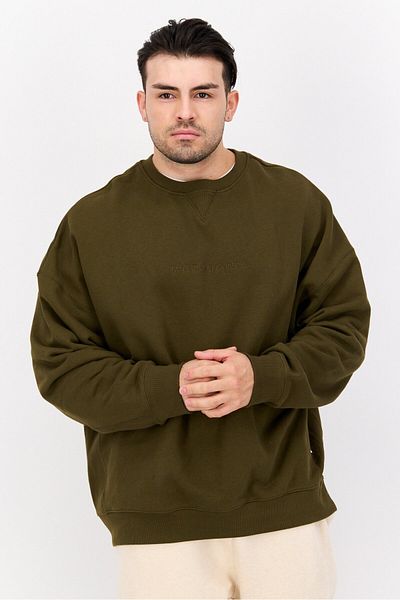 Puma Men Sportswear Fit Long Sleeves Sweatshirt, Olive