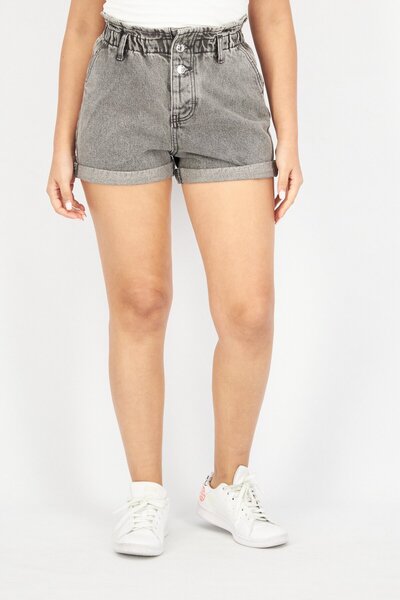 Don't Call Me Jennyfer شورت جينز مغسول للنساء، رمادي