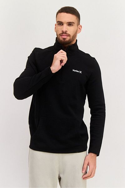 Hurley Men Sportswear Fit Long Sleeve Training Sweatshirt, Black