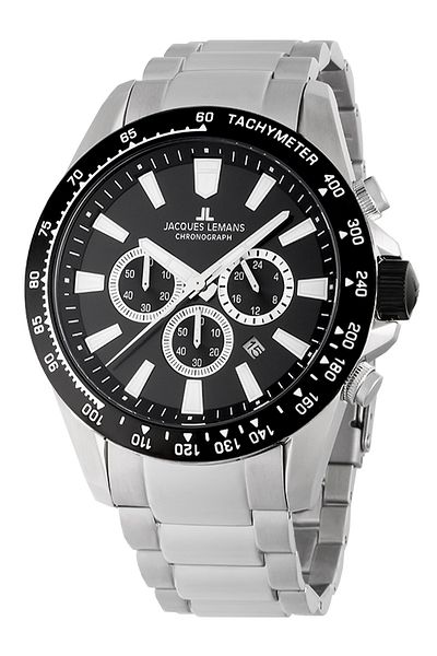Jacques Lemans Mens Watch 1-2140e, Quartz, 48mm, 10atm