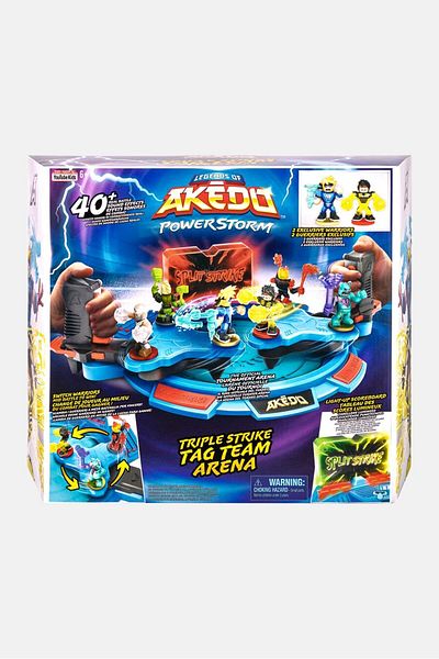 Akedo Power Storm Triple Strike Team Arena Game