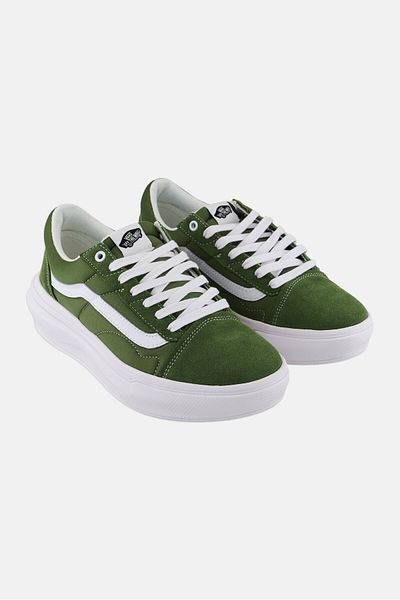 Vans Men Old Skool Over Lace Up Shoes, Olive
