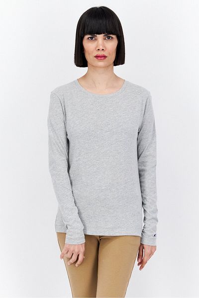 Champion Women Sportswear Fit Long Sleeve Training Tops, Grey