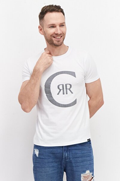 Cerruti 1881 تي شيرت رجالي بأكمام قصيرة ورقبة دائرية وشعار العلامة التجارية، ...