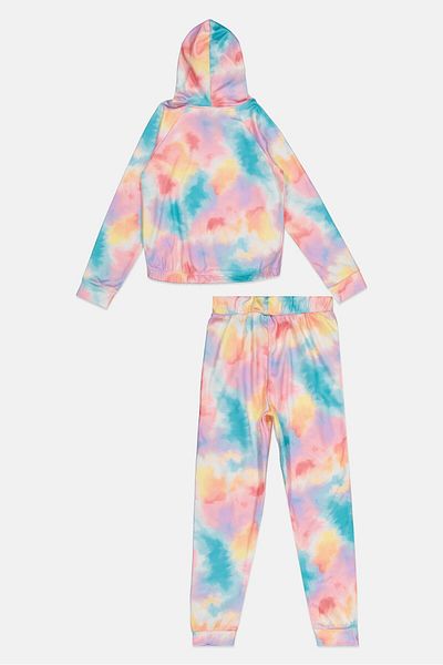 Body Glove Kids Girl 2 Pcs Brand Logo Hoodie And Sweatpants Set, Multicolor