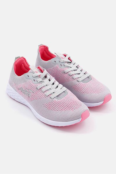 AVIA Women Avi-Helix Lace Up Training Shoes, Grey/Pink