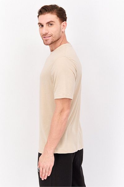 Legend Men Sportswear Fit Short Sleeve Training T-shirts, Tan