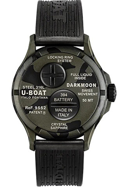 U-BOAT Mens Watch 9552, Quartz, 40mm, 5ATM