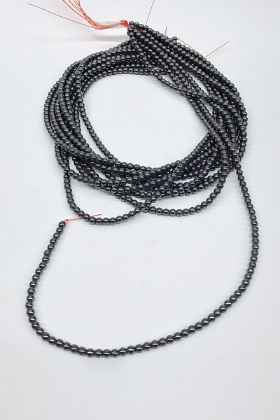 Hayalperest boncuk Hematite Stone Bead 4 Mm