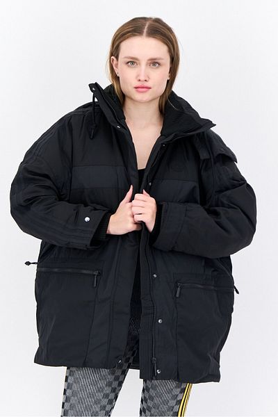 adidas Women Sportswear Fit Long Sleeve Outdoor Parka Jacket, Black
