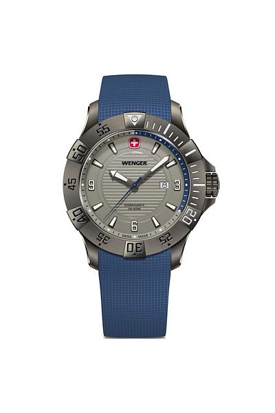 Wenger Mens Watch 01.0641.142, Quartz, 43mm, 20atm