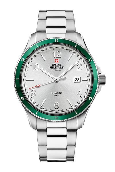 Swiss Military Mens Watch Sm34096.04, Quartz, 42mm, 5atm