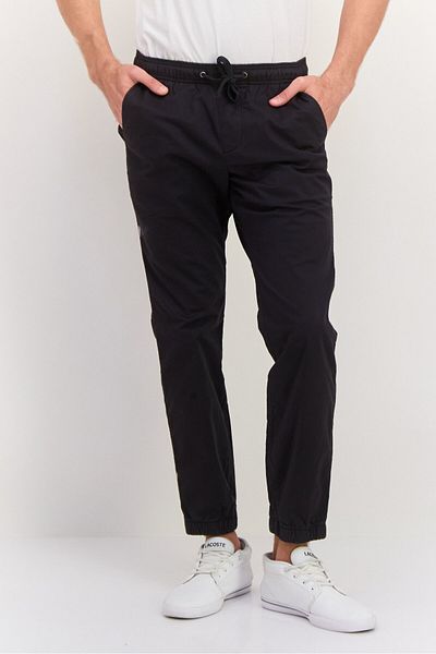 GAP Men Regular Fit Plain Jogger Pants, Black