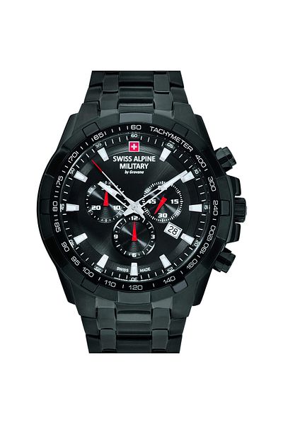 Swiss Alpine Military Ανδρικό ρολόι Swiss Alpine Military 7043.9177, Quartz, 46mm, 10ATM
