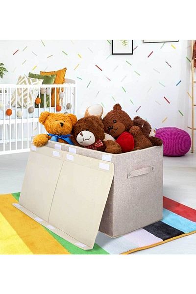 RevuBaby Large Toy Box Toy Storage Box Goods Collection Basket Organizer Puzzle Chest