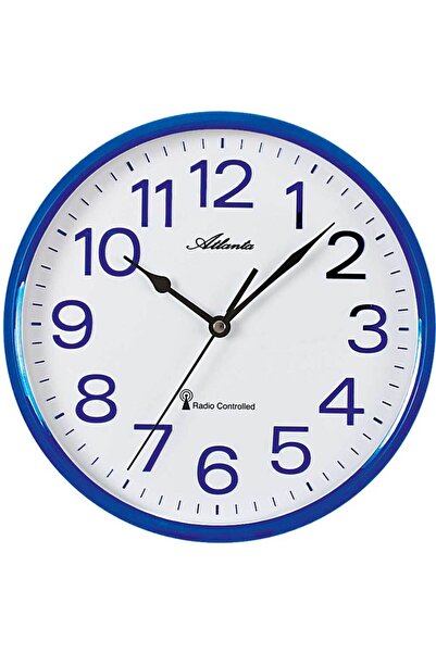 Atlanta Wall Clock 4378/5, Quartz, White, Analogue, Modern