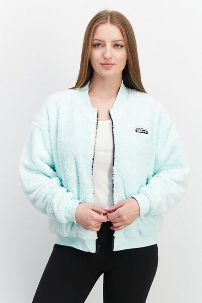 adidas Women Sportswear Fit Brand Logo Bomber Jacket, Mint