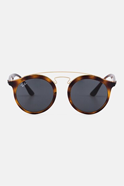 Ray-Ban نظارة شمسية دائرية للرجال 0RB4256، بني