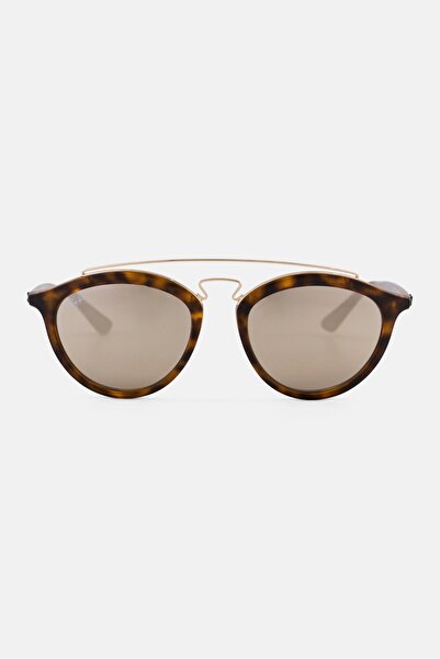 Ray-Ban نظارة شمسية دائرية للنساء 0RB4257، بني