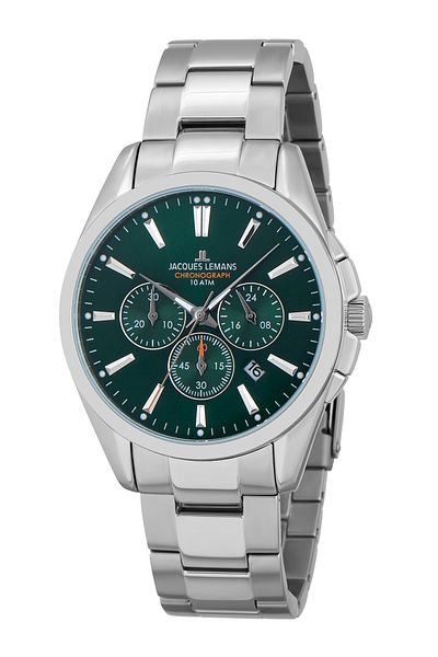 Jacques Lemans Ανδρικό ρολόι Jacques Lemans 1-1945F, Quartz, 43mm, 10ATM