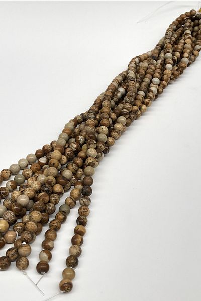 Hayalperest boncuk Χάντρες από φυσική πέτρα Jasper 8mm