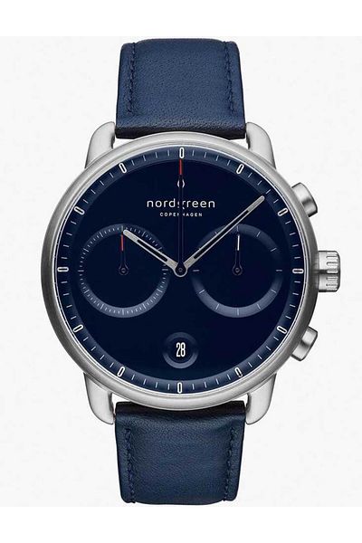 nordgreen Mens Watch Pi42sivenana, Quartz, 42mm, 5atm