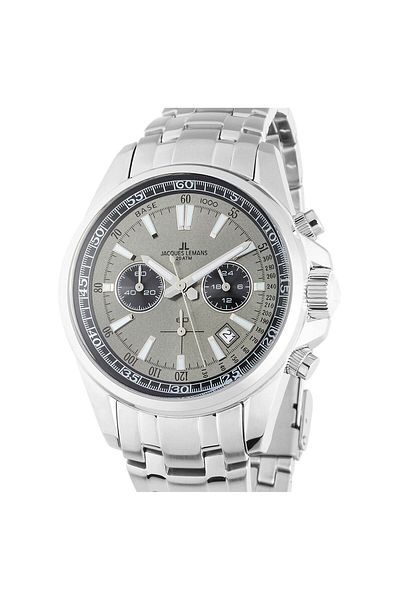 Jacques Lemans Ανδρικό ρολόι Jacques Lemans 1-2117ZA, Quartz, 44mm, 20ATM