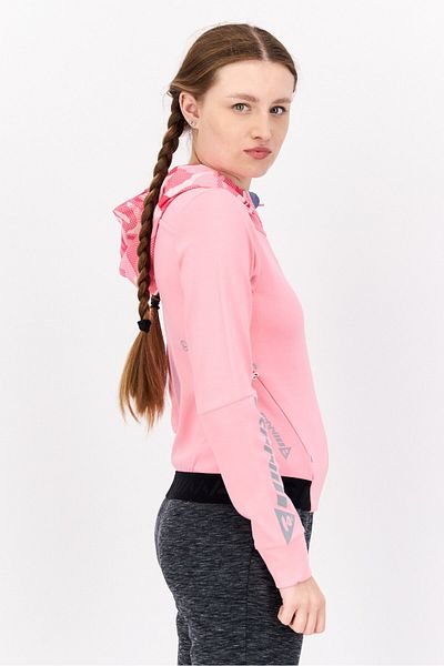 Aape By A Bathing Ape Women Full Zip Long Sleeve Sweatshirts, Pink Combo