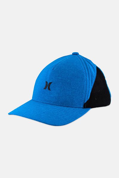 Hurley Men Adjustable Brand Logo Cap, Blue