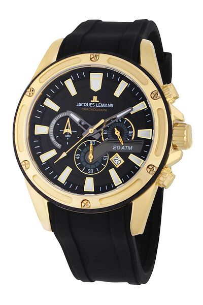 Jacques Lemans Ανδρικό Ρολόι 1-2141d, Quartz, 48mm, 20atm